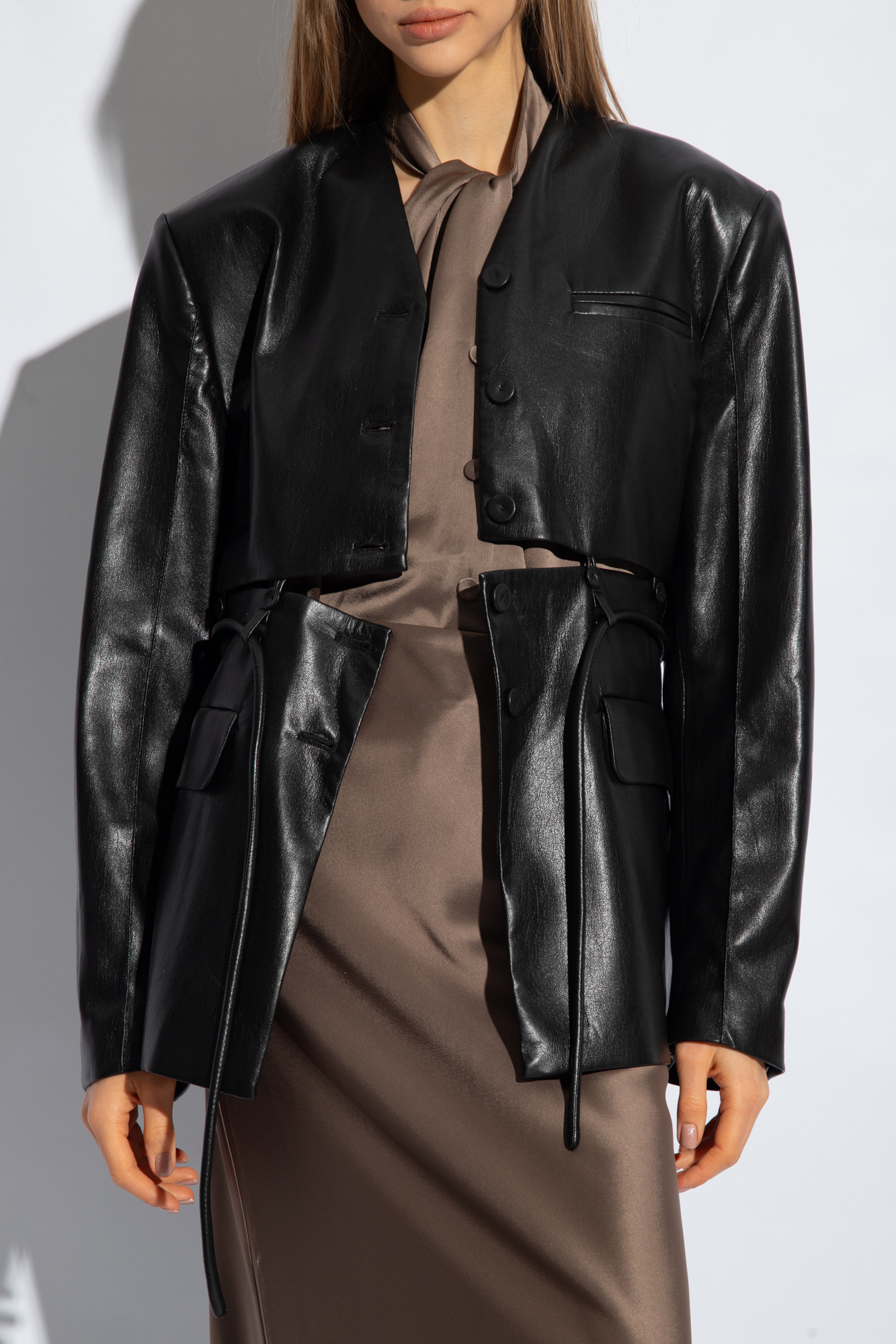 Nanushka vegan deals leather jacket